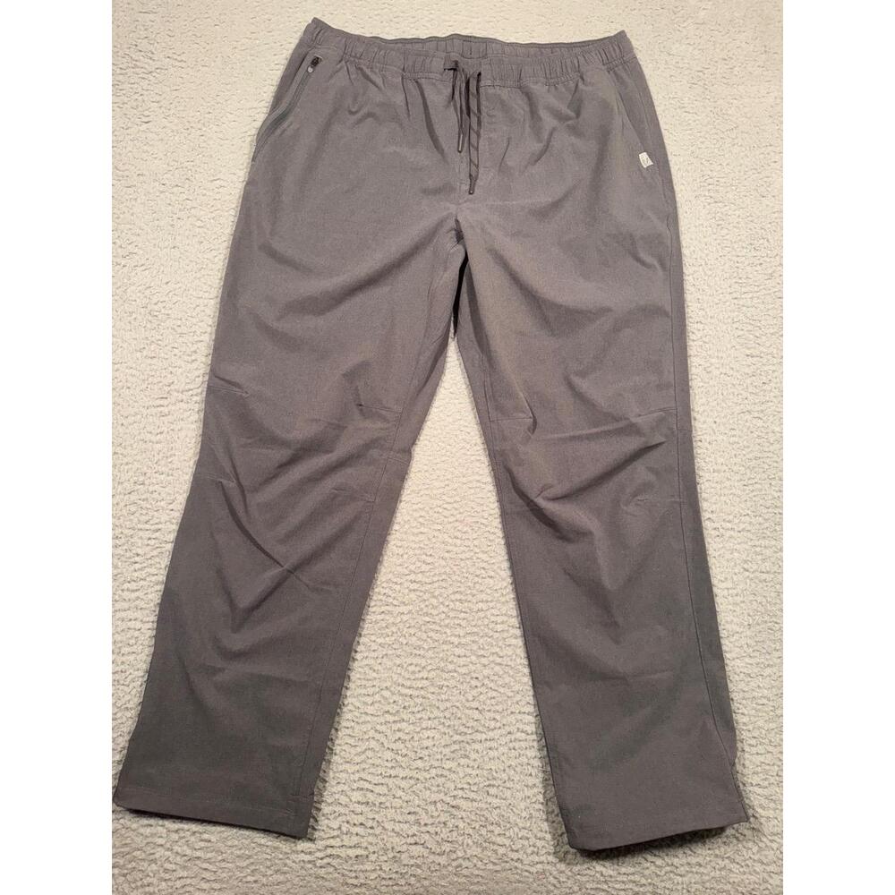 L.L.Bean Mens Pants Grey‎ Jogger Activewear Zippered Pocket Performance Large L